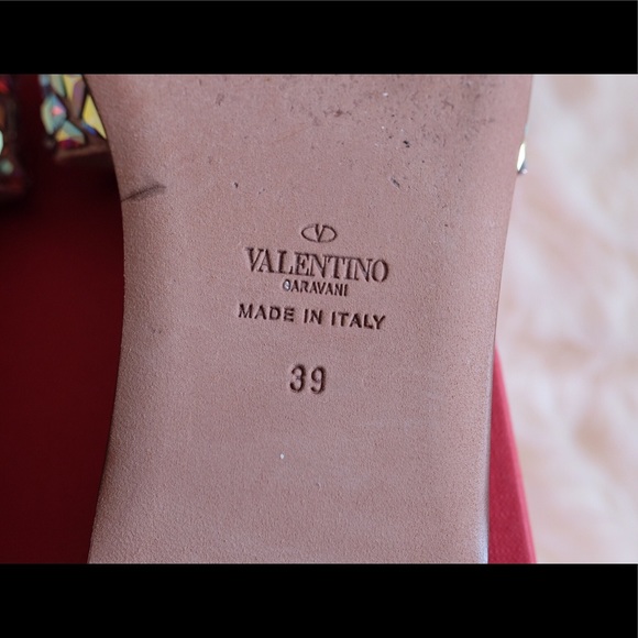 Valentino Glam Tile Crystal 5mm Sandals 39/8 - Picture 7 of 8